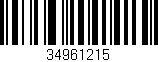 Código de barras (EAN, GTIN, SKU, ISBN): '34961215'