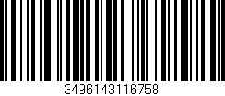 Código de barras (EAN, GTIN, SKU, ISBN): '3496143116758'