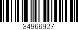 Código de barras (EAN, GTIN, SKU, ISBN): '34966927'
