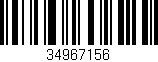 Código de barras (EAN, GTIN, SKU, ISBN): '34967156'