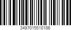 Código de barras (EAN, GTIN, SKU, ISBN): '3497015510186'