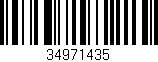 Código de barras (EAN, GTIN, SKU, ISBN): '34971435'