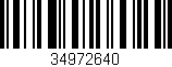 Código de barras (EAN, GTIN, SKU, ISBN): '34972640'