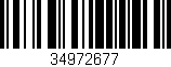 Código de barras (EAN, GTIN, SKU, ISBN): '34972677'