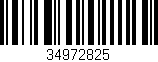 Código de barras (EAN, GTIN, SKU, ISBN): '34972825'