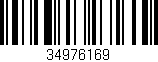 Código de barras (EAN, GTIN, SKU, ISBN): '34976169'