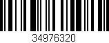 Código de barras (EAN, GTIN, SKU, ISBN): '34976320'