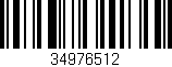 Código de barras (EAN, GTIN, SKU, ISBN): '34976512'