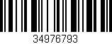 Código de barras (EAN, GTIN, SKU, ISBN): '34976793'