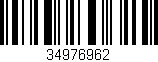Código de barras (EAN, GTIN, SKU, ISBN): '34976962'