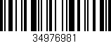 Código de barras (EAN, GTIN, SKU, ISBN): '34976981'
