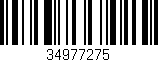 Código de barras (EAN, GTIN, SKU, ISBN): '34977275'
