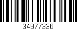 Código de barras (EAN, GTIN, SKU, ISBN): '34977336'