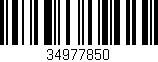 Código de barras (EAN, GTIN, SKU, ISBN): '34977850'