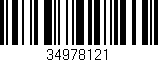 Código de barras (EAN, GTIN, SKU, ISBN): '34978121'