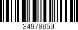 Código de barras (EAN, GTIN, SKU, ISBN): '34978659'