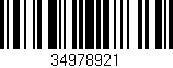 Código de barras (EAN, GTIN, SKU, ISBN): '34978921'