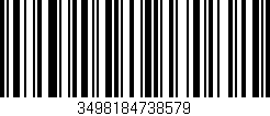 Código de barras (EAN, GTIN, SKU, ISBN): '3498184738579'