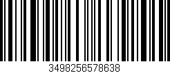 Código de barras (EAN, GTIN, SKU, ISBN): '3498256578638'