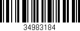 Código de barras (EAN, GTIN, SKU, ISBN): '34983184'