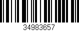 Código de barras (EAN, GTIN, SKU, ISBN): '34983657'