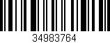 Código de barras (EAN, GTIN, SKU, ISBN): '34983764'