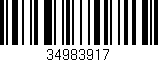 Código de barras (EAN, GTIN, SKU, ISBN): '34983917'