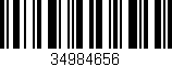 Código de barras (EAN, GTIN, SKU, ISBN): '34984656'