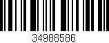 Código de barras (EAN, GTIN, SKU, ISBN): '34986586'