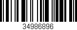 Código de barras (EAN, GTIN, SKU, ISBN): '34986896'