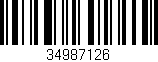 Código de barras (EAN, GTIN, SKU, ISBN): '34987126'