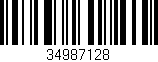 Código de barras (EAN, GTIN, SKU, ISBN): '34987128'