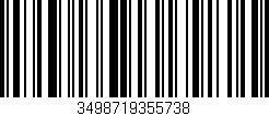 Código de barras (EAN, GTIN, SKU, ISBN): '3498719355738'