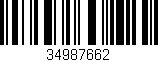 Código de barras (EAN, GTIN, SKU, ISBN): '34987662'