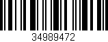Código de barras (EAN, GTIN, SKU, ISBN): '34989472'