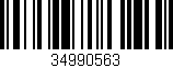 Código de barras (EAN, GTIN, SKU, ISBN): '34990563'