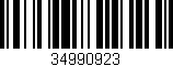 Código de barras (EAN, GTIN, SKU, ISBN): '34990923'