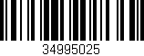 Código de barras (EAN, GTIN, SKU, ISBN): '34995025'