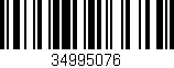 Código de barras (EAN, GTIN, SKU, ISBN): '34995076'
