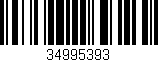 Código de barras (EAN, GTIN, SKU, ISBN): '34995393'