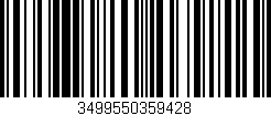 Código de barras (EAN, GTIN, SKU, ISBN): '3499550359428'