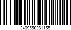 Código de barras (EAN, GTIN, SKU, ISBN): '3499550361155'