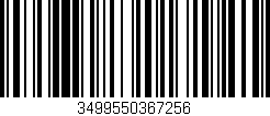 Código de barras (EAN, GTIN, SKU, ISBN): '3499550367256'