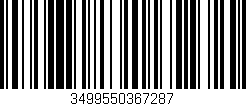 Código de barras (EAN, GTIN, SKU, ISBN): '3499550367287'