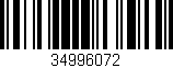 Código de barras (EAN, GTIN, SKU, ISBN): '34996072'