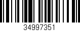 Código de barras (EAN, GTIN, SKU, ISBN): '34997351'