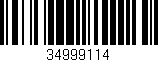 Código de barras (EAN, GTIN, SKU, ISBN): '34999114'