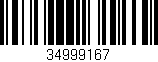Código de barras (EAN, GTIN, SKU, ISBN): '34999167'