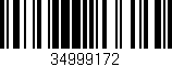 Código de barras (EAN, GTIN, SKU, ISBN): '34999172'