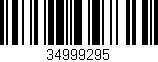 Código de barras (EAN, GTIN, SKU, ISBN): '34999295'